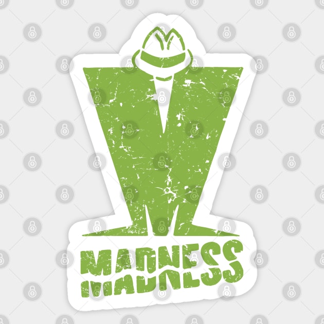 Madness - Retro Green Sticker by Skate Merch